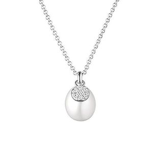 Silvego Elegantní stříbrný náhrdelník s perlou Ilaria GRP20479PW (řetízek, přívěsek) obraz