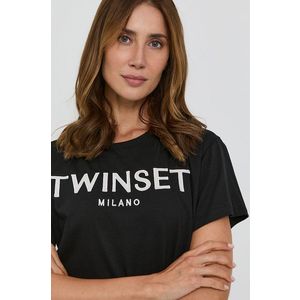 Twinset - Bavlněné tričko obraz