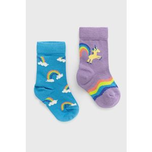 Happy Socks - Dětské ponožky Unicorn & Rainbow (2-pak) obraz