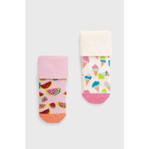 Happy Socks - Dětské ponožky Kids Ice Cream Terry (2-Pack) obraz