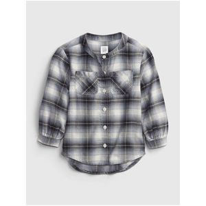 Černá holčičí košile oversized flannel shirt obraz