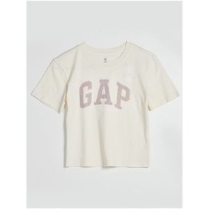 Smetanové holčičí tričko s logem GAP obraz