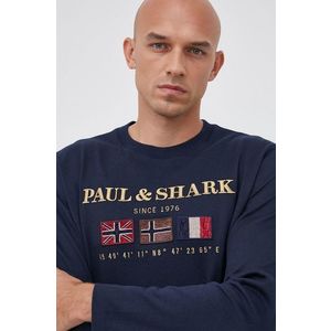 PAUL&SHARK - Bavlněné tričko s dlouhým rukávem obraz