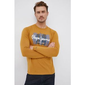 Pepe Jeans - Bavlněné tričko s dlouhým rukávem Sebastian obraz