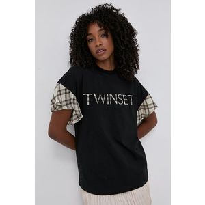 Twinset - Tričko ze směsi vlny obraz