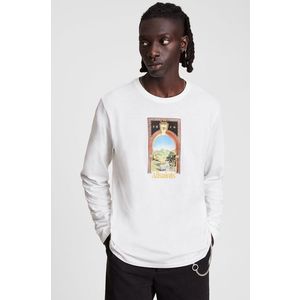AllSaints - Bavlněné tričko s dlouhým rukávem obraz