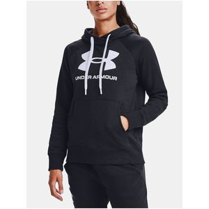 Mikina Under Armour Rival Fleece Logo Hoodie - černá obraz