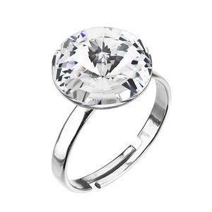 Evolution Group Stříbrný prsten s krystalem Preciosa bílý kulatý 35018.1 crystal obraz