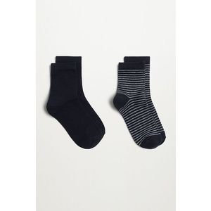 Mango Kids - Dětské ponožky BLACK (2-PACK) obraz