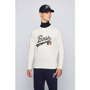 Boss - Bavlněné tričko s dlouhým rukávem Boss x Russell Athletic obraz