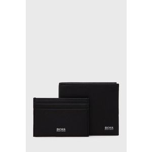 Boss - Kožená peněženka a držák na karty obraz