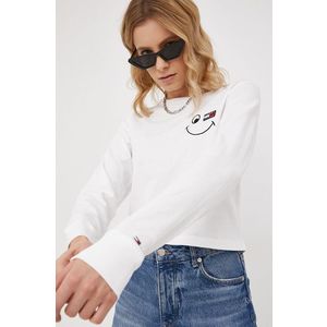 Tommy Jeans - Bavlněné tričko s dlouhým rukávem obraz