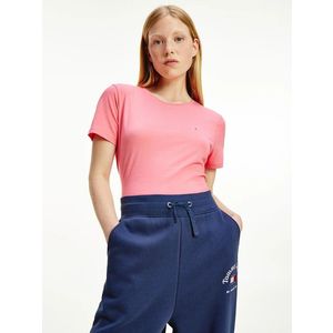 Tommy Jeans dámské růžové tričko Jersey obraz