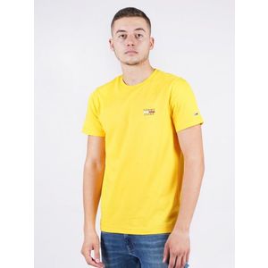 Tommy Jeans pánské žluté triko obraz