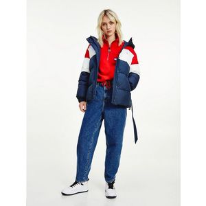 Tommy Jeans dámská zimní bunda COLORBLOCK obraz