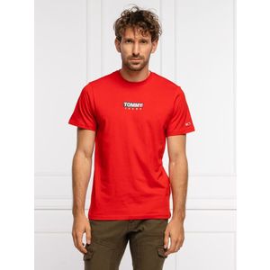Tommy Jeans pánské červené triko obraz