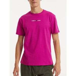 Tommy Jeans pánské fialové triko obraz