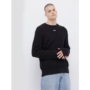 Tommy Jeans pánský černý svetr obraz