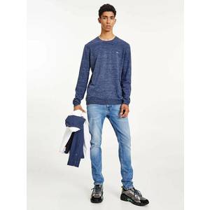 Tommy Jeans pánský tmavě modrý svetr obraz
