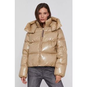 Tommy Hilfiger dámská béžová zimní bunda Glossy obraz