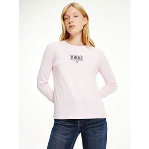 Tommy Jeans dámské světle růžové triko obraz