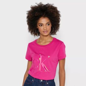 Calvin Klein dámské růžové triko obraz