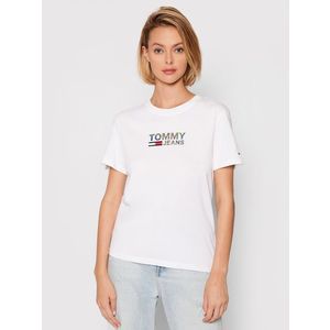Tommy Jeans dámské bílé tričko Metallic obraz