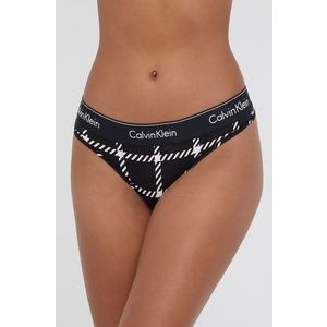 Černá tanga Calvin Klein Underwear obraz