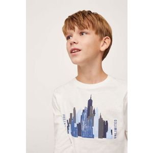 Mango Kids - Dětská bavlněná košile s dlouhým rukávem Ciudad obraz