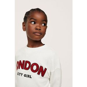Mango Kids - Dětská bavlněná mikina London obraz