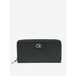 Calvin Klein Re-Lock Slim Peněženka Černá obraz