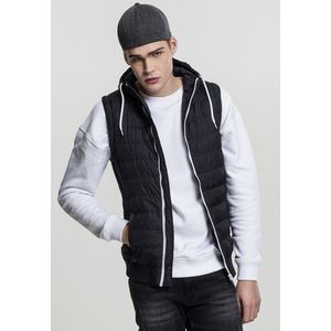 Urban Classics Small Bubble Hooded Vest blk/wht obraz