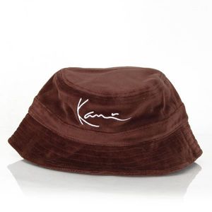 Karl Kani Velvet Bucket Hat Dark Brown obraz