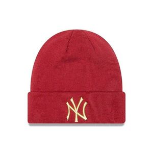 Kulich NEW ERA MLB League essential Cuff knit Metallic logo NY Yankees Red obraz