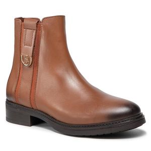 TOMMY HILFIGER Th Hardware Leather Boot FW0FW05996 obraz