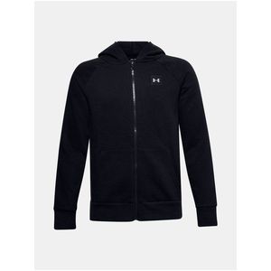 Černá mikina Under Armour UA RIVAL FLEECE FZ HOODIE obraz