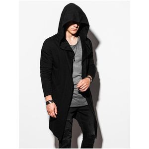 Černá pánská mikina s kapucí Ombre Clothing B961 obraz