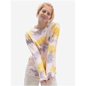 Žluto-fialové dámské batikované tričko VANS Mascy obraz