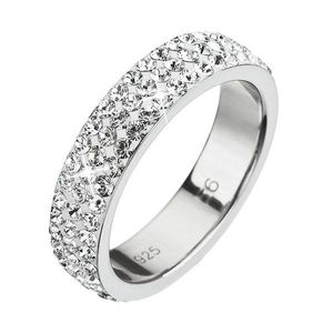 Evolution Group Stříbrný prsten s krystaly Preciosa bílý 35001.1 white obraz