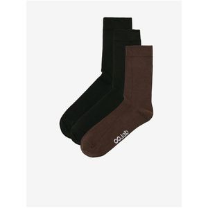 Sada tří párů pánských ponožek v černé a hnědé barvě ZOOT.lab obraz