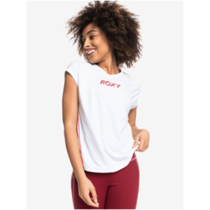 Bílé dámské tričko s nápisem Roxy Training Grl obraz