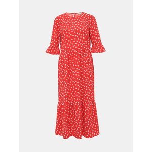 Červené květované midi šaty Miss Selfridge obraz