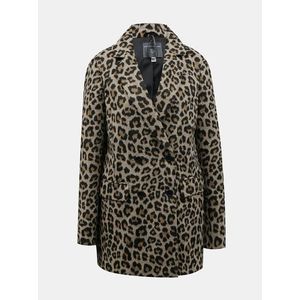 Hnědý zimní kabát s leopardím vzorem Dorothy Perkins Tall obraz