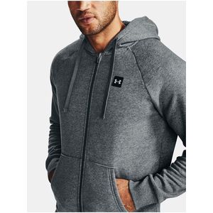 Mikina Under Armour UA Rival Fleece FZ Hoodie-GRY obraz