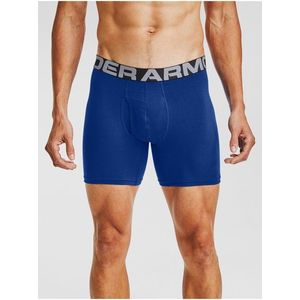 Modré boxerky Under Armour UA Charged Cotton 6in 3 Pack obraz