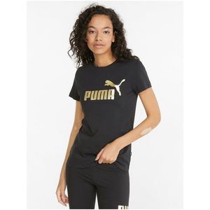 Černé dámské tričko s potiskem Puma obraz
