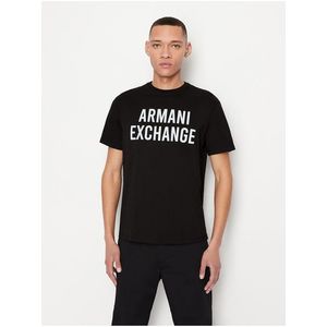 Černé pánské tričko Armani Exchange obraz