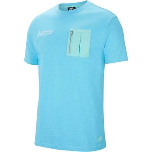 Nike FC BARCELONA SPORTSWEAR Pánské tričko, světle modrá, velikost obraz