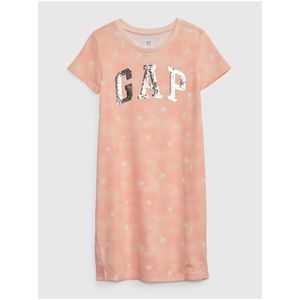 Růžové holčičí šaty s logem GAP obraz
