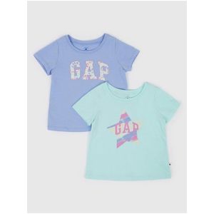 Barevná holčičí trička logo GAP, 2ks obraz